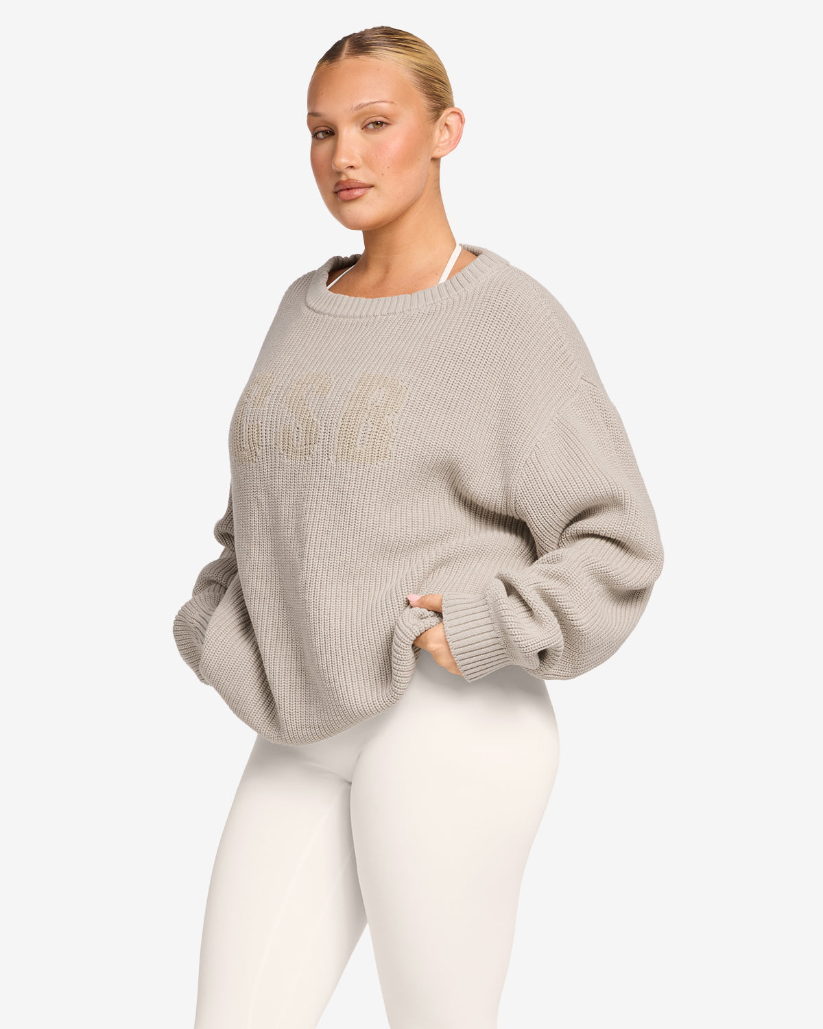 Off Shoulder Knit Sweater | Oak