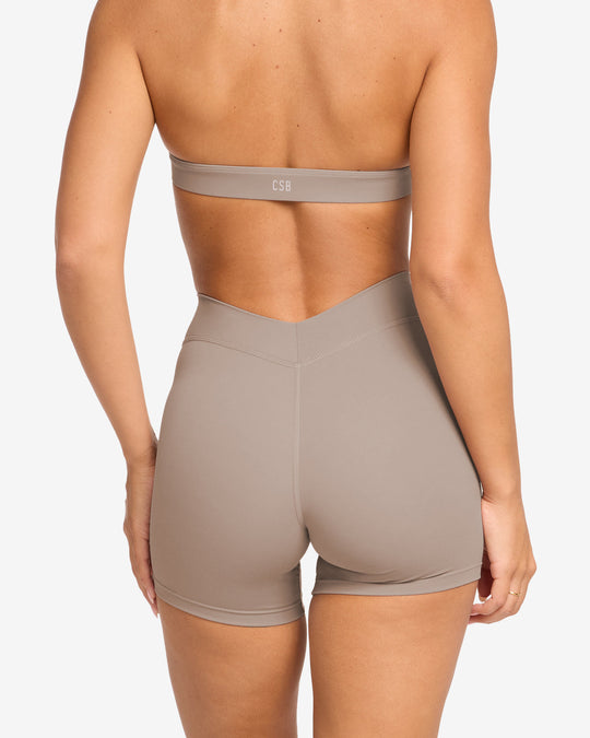 Form V Waist Shorts 5" | Latte
