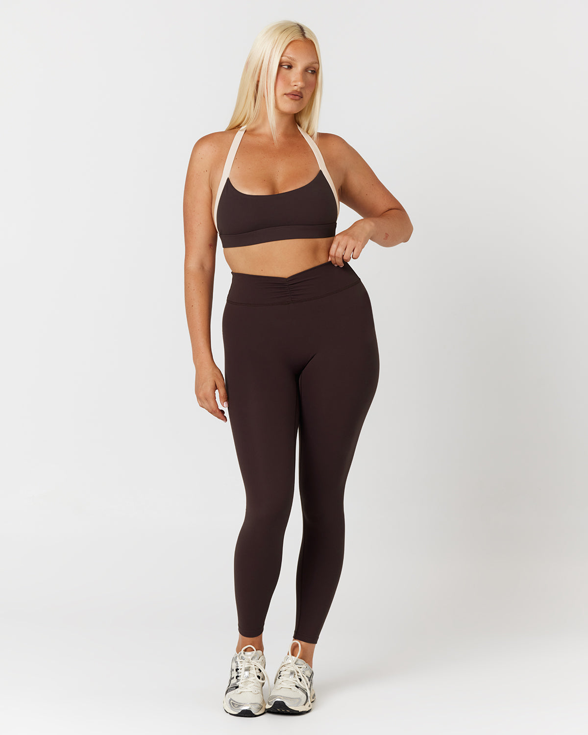 Form Gather Waist Leggings | Espresso