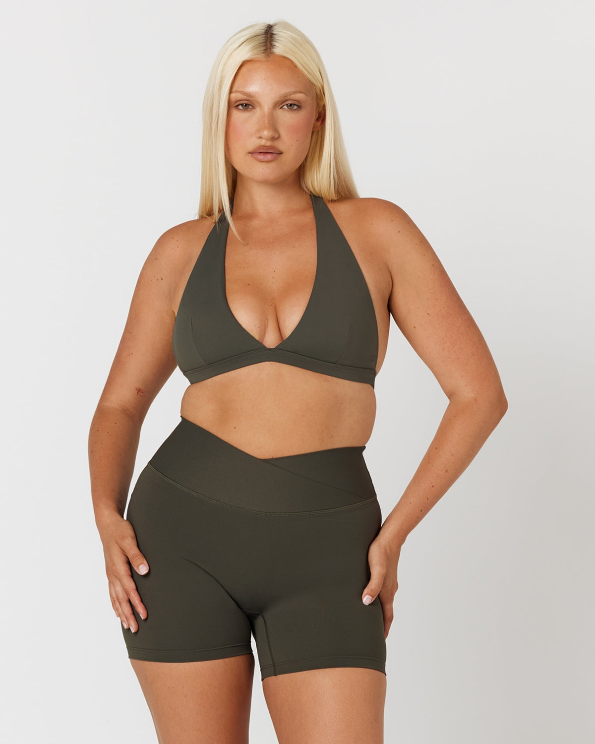 Fade Celine Crop | Deep Olive