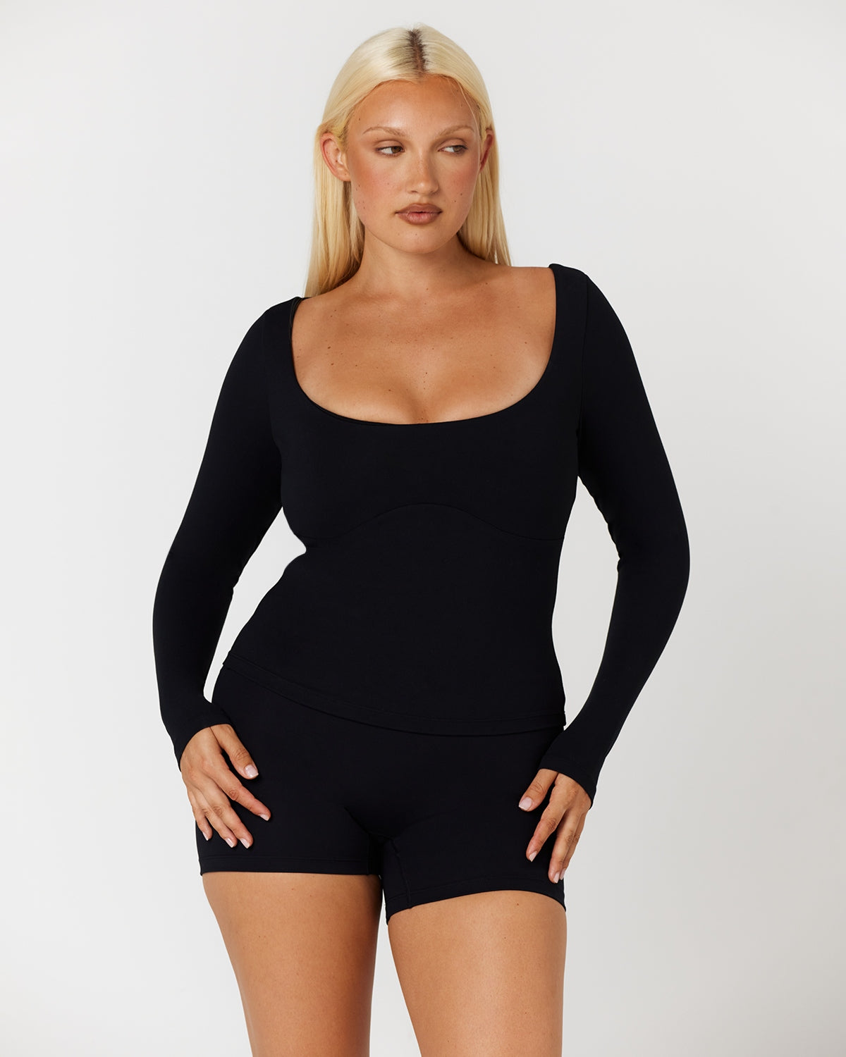 Form Eloise Long Sleeve Top | Black