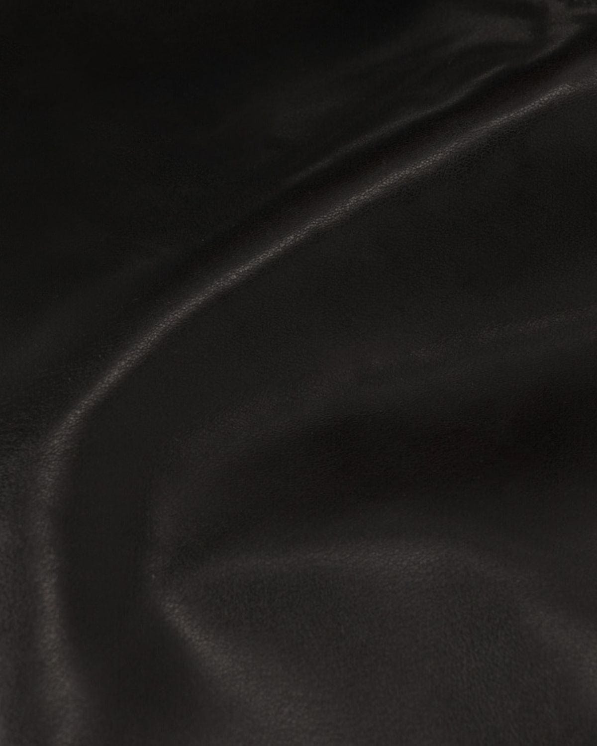 Faux Leather Bomber Jacket | Black