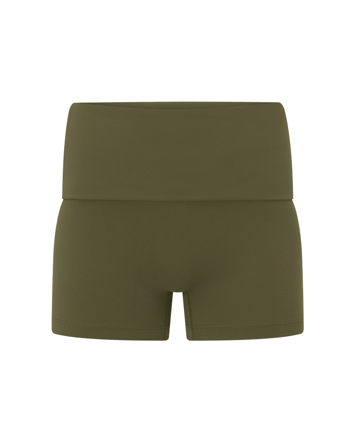 Form Invisible Scrunch Fold Over Shorts 3" | Deep Green