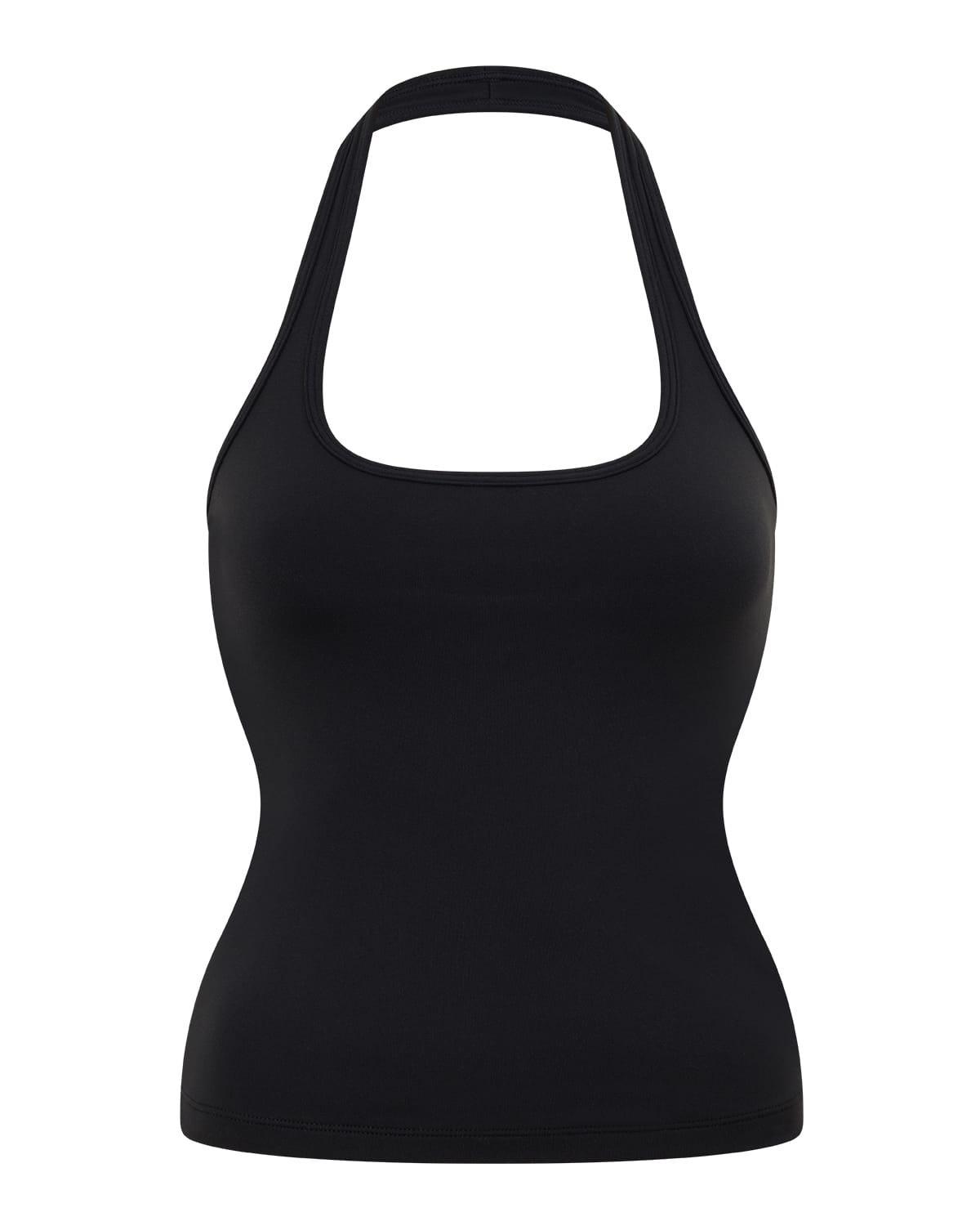 Form Square Neck Halter Tank | Black