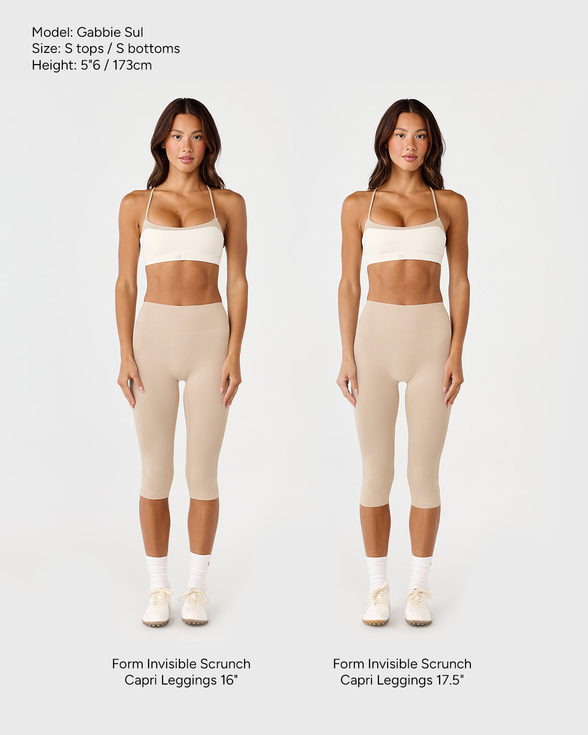 Form Invisible Scrunch Capri Leggings | Fawn