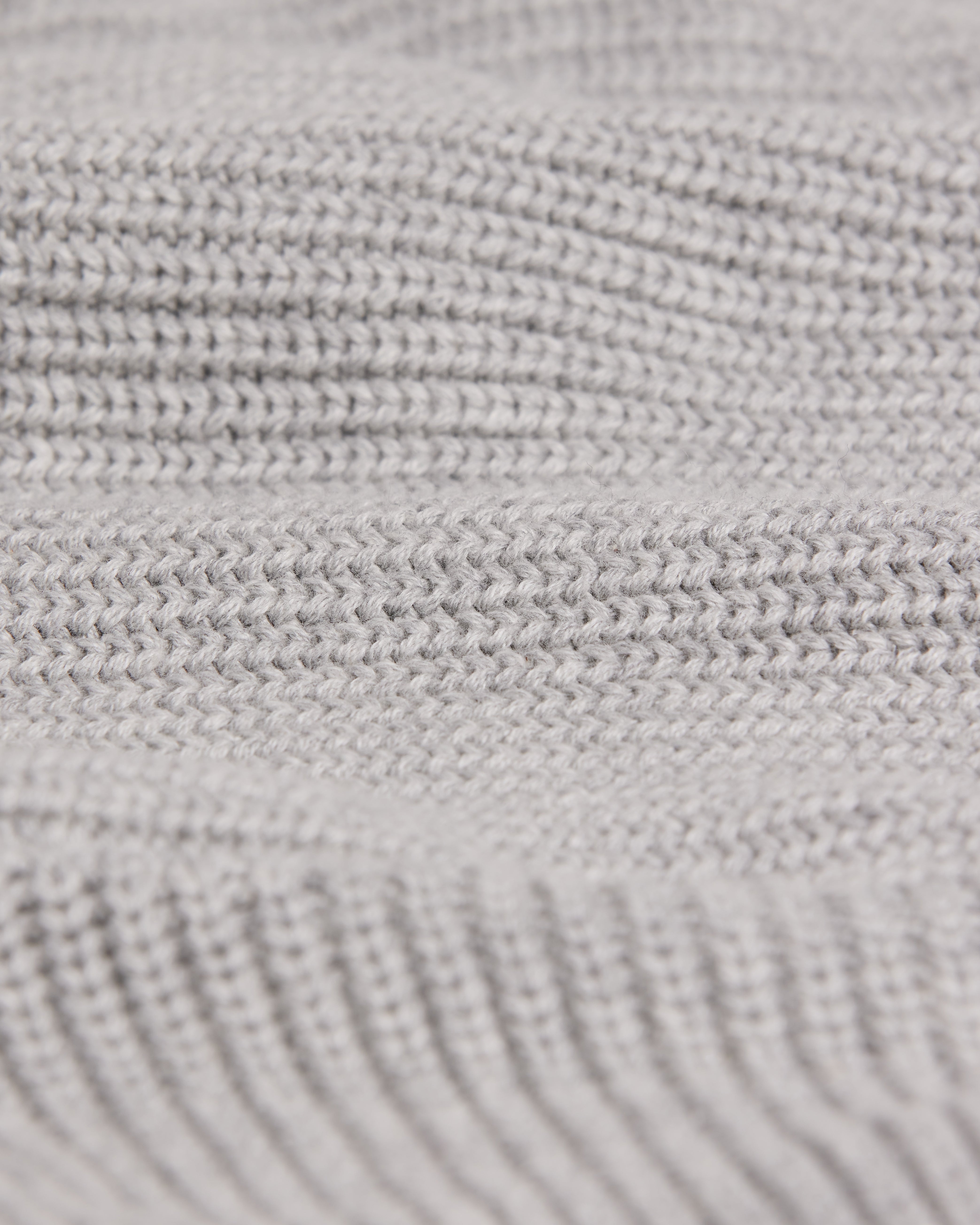 Oversized Knit Sweater | Grey Marl