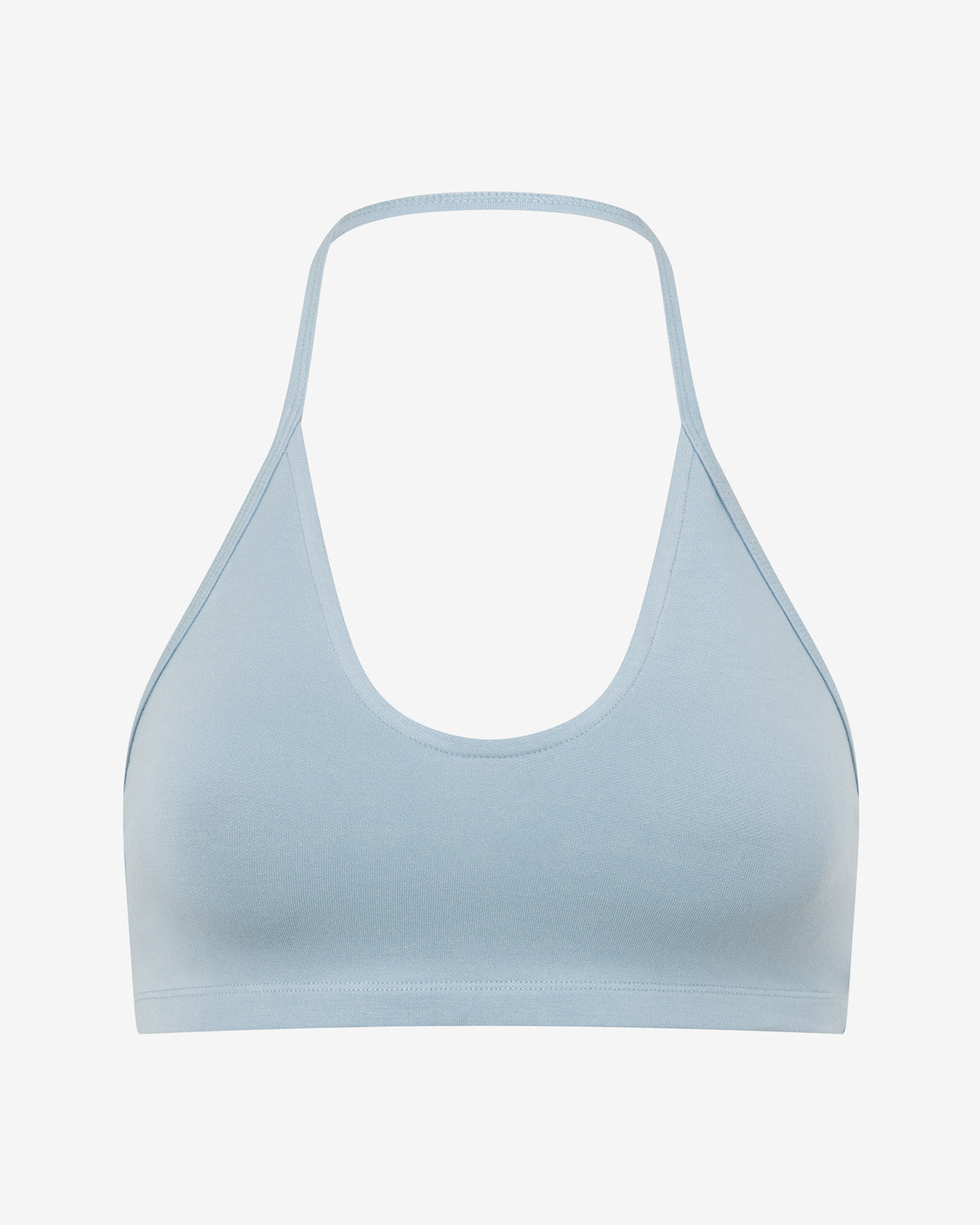 Halter Neck Crop | Dusty Blue