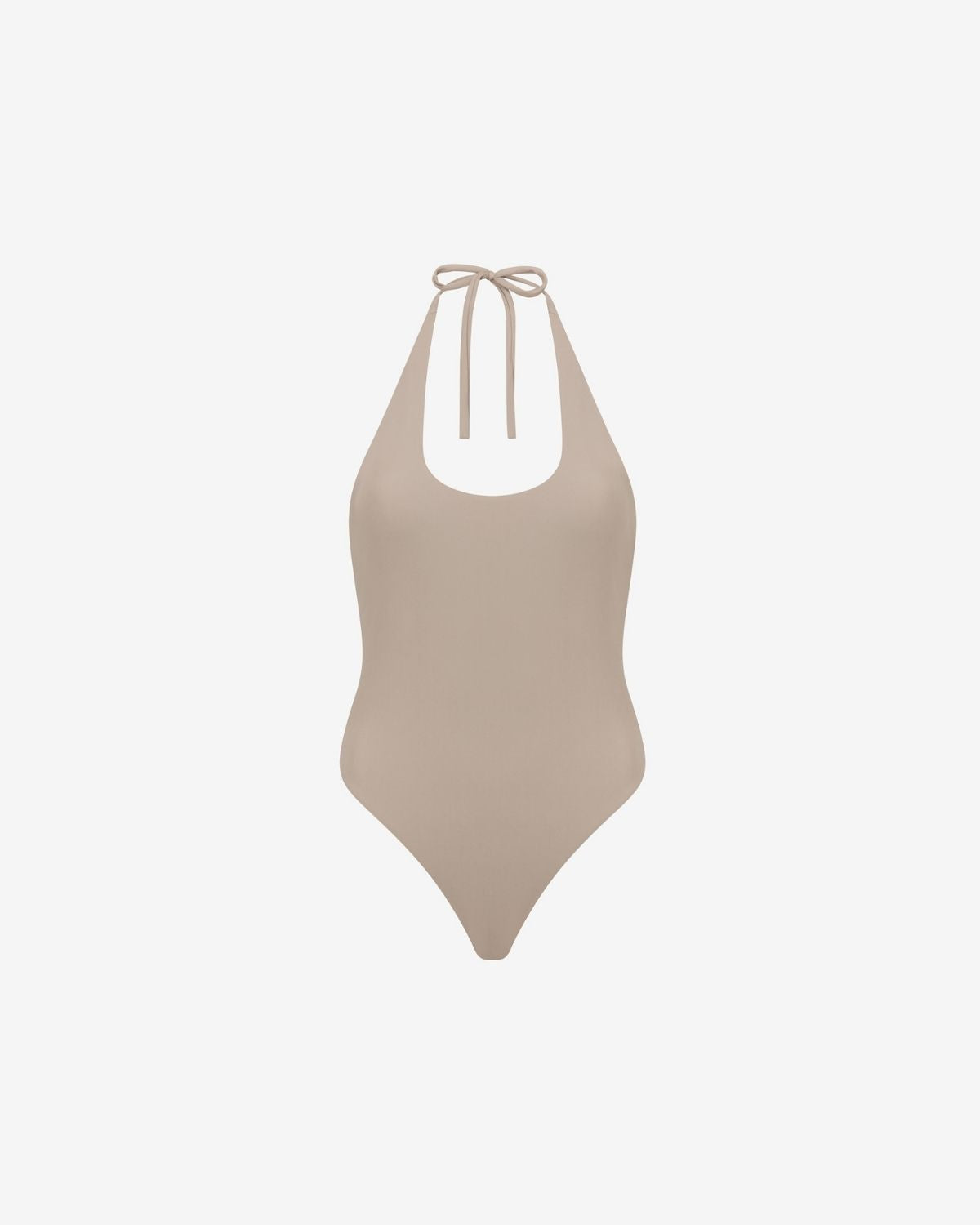 Swim Halter One Piece | Almond