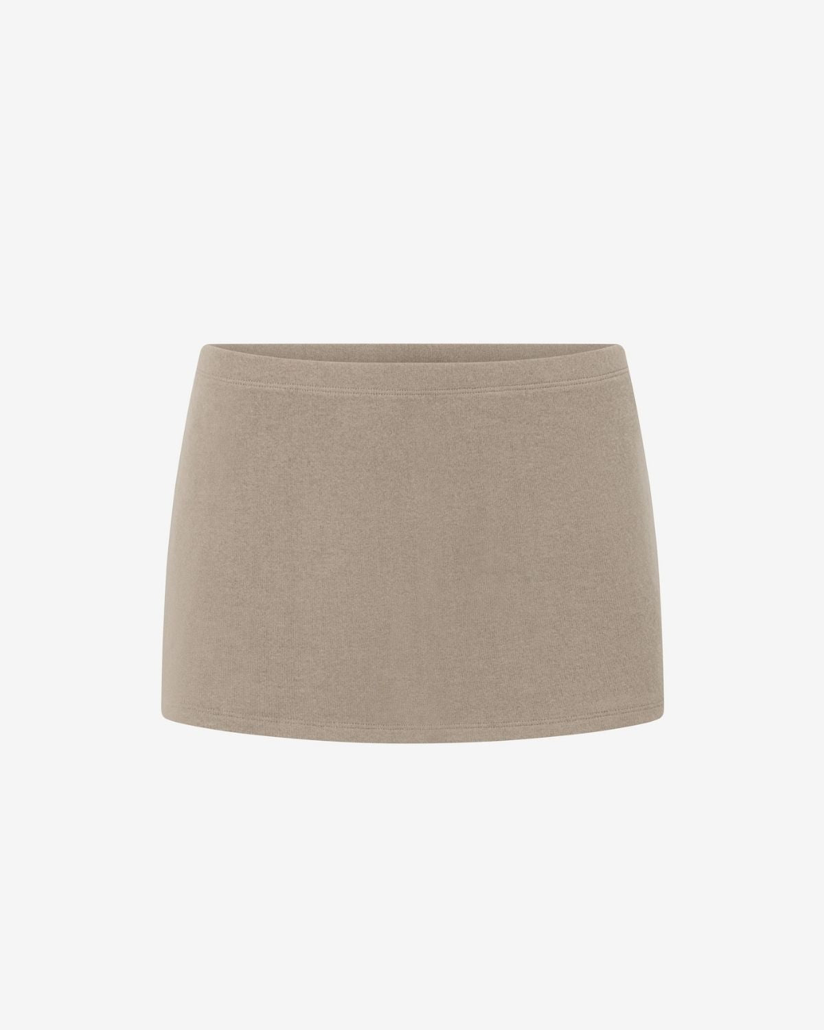Terry Mini Skirt | Almond