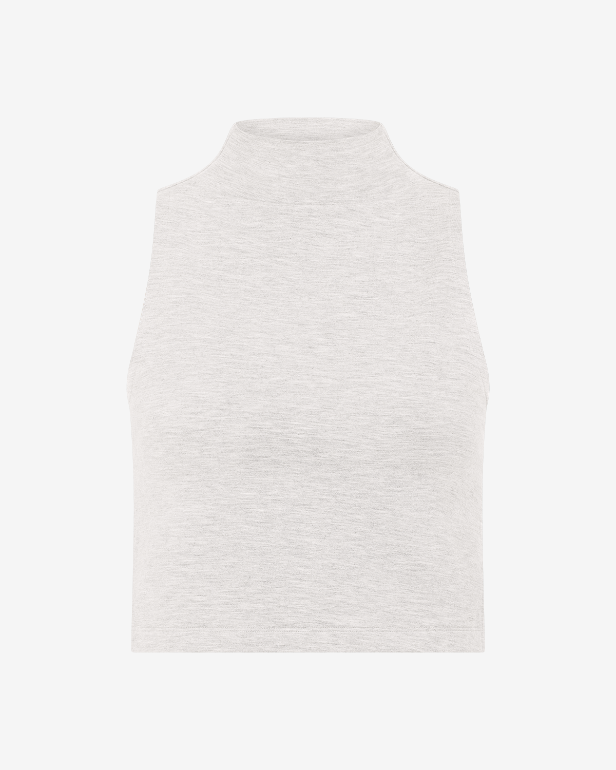 Turtle Neck Tank | Light Grey