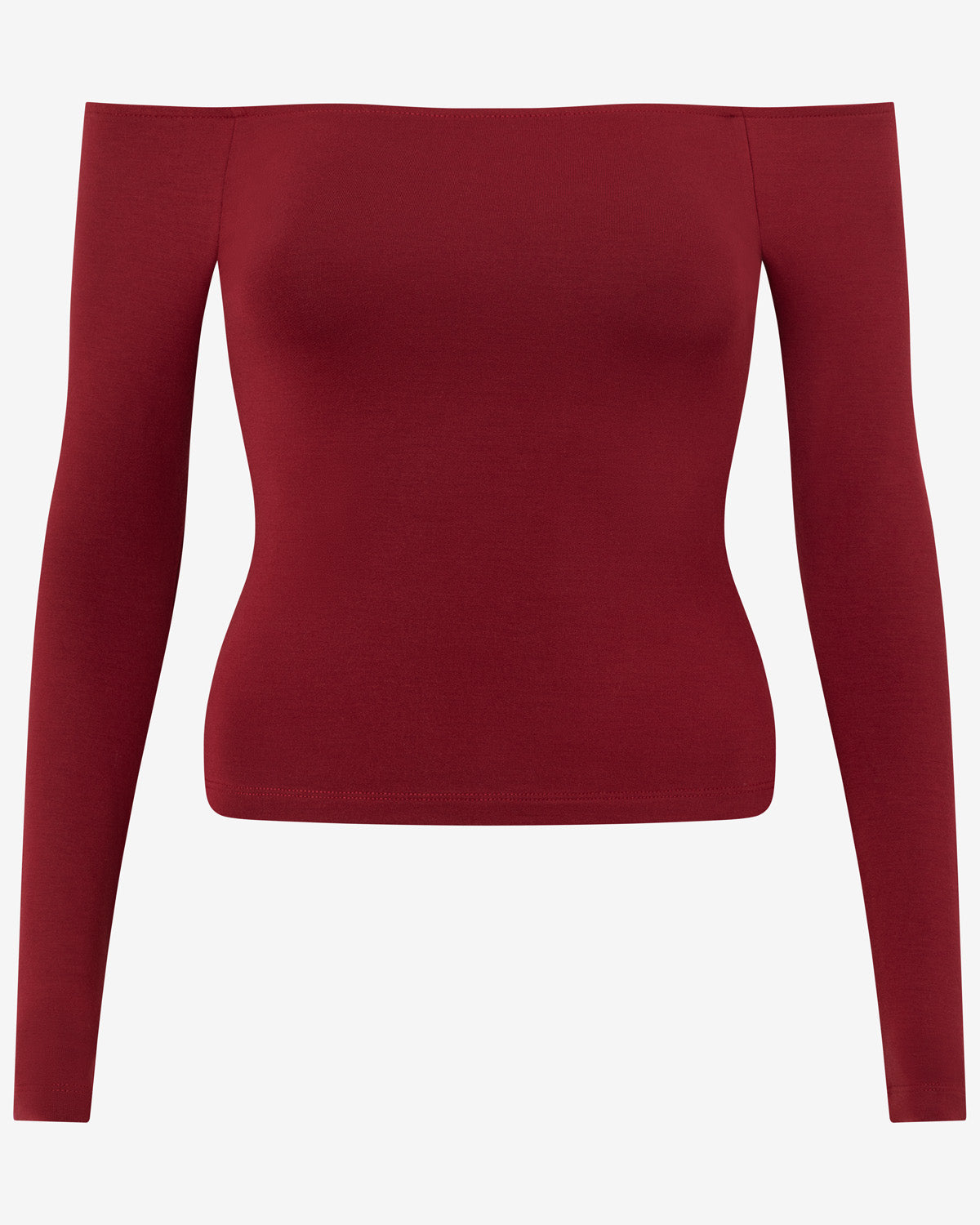 Off Shoulder Leisure Top | Cherry