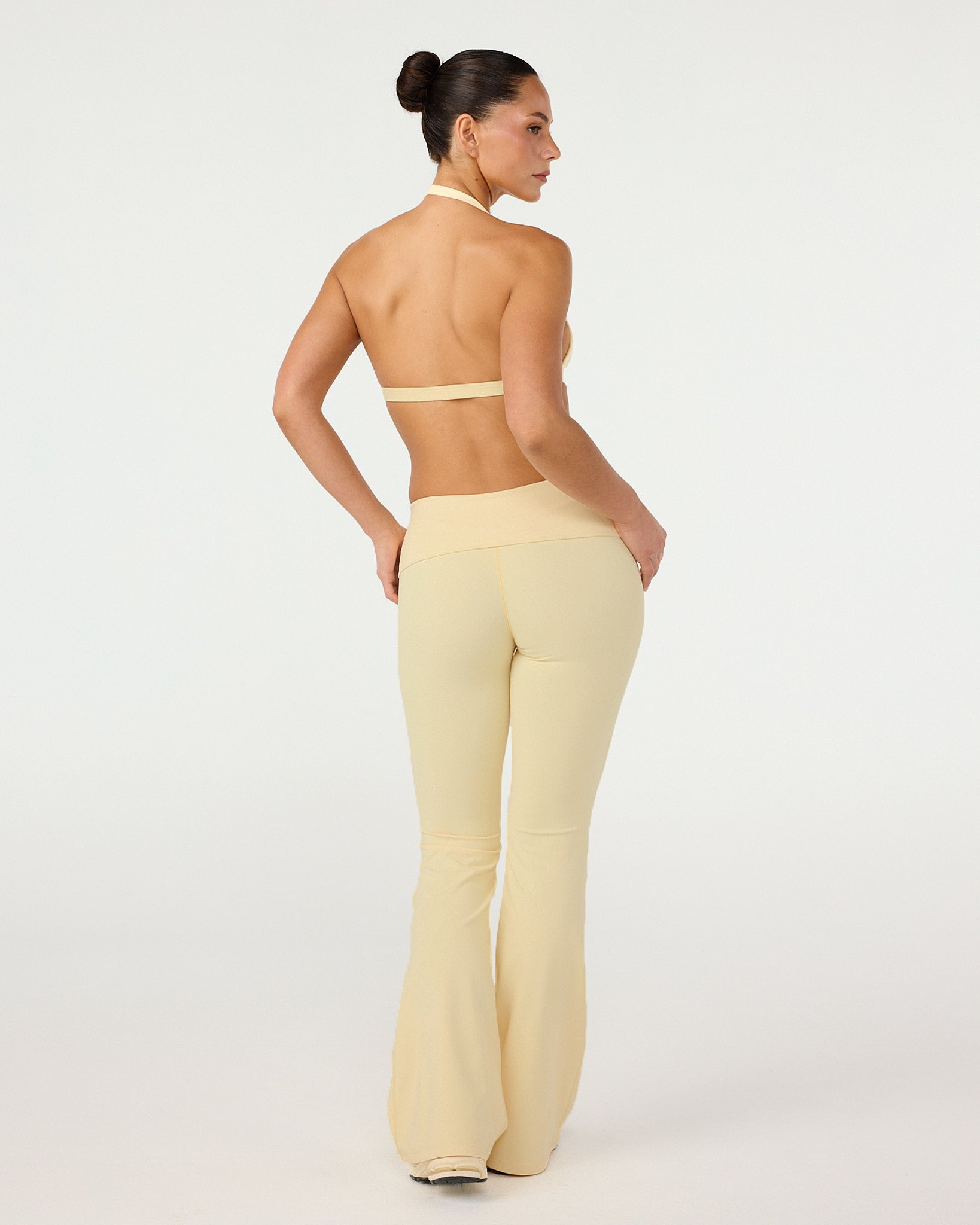 Form Invisible Scrunch Flare Fold Over Leggings | Butter