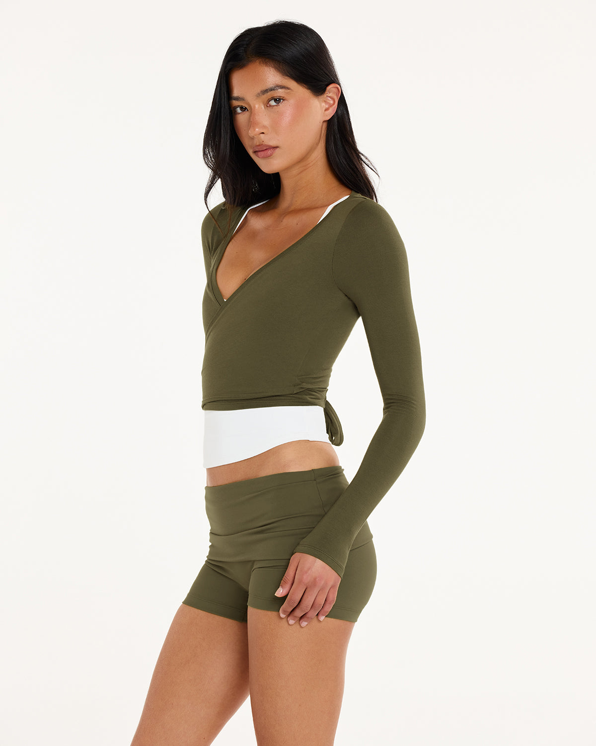 Ballet Wrap Top | Deep Green