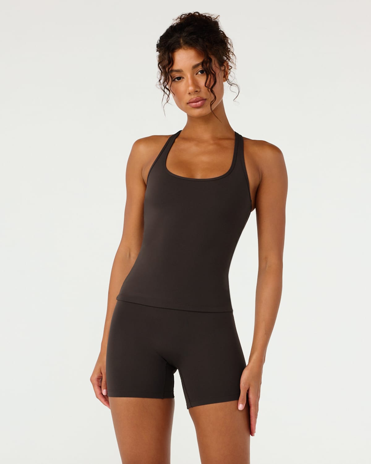 Form Racerback Tank | Grounded Brown