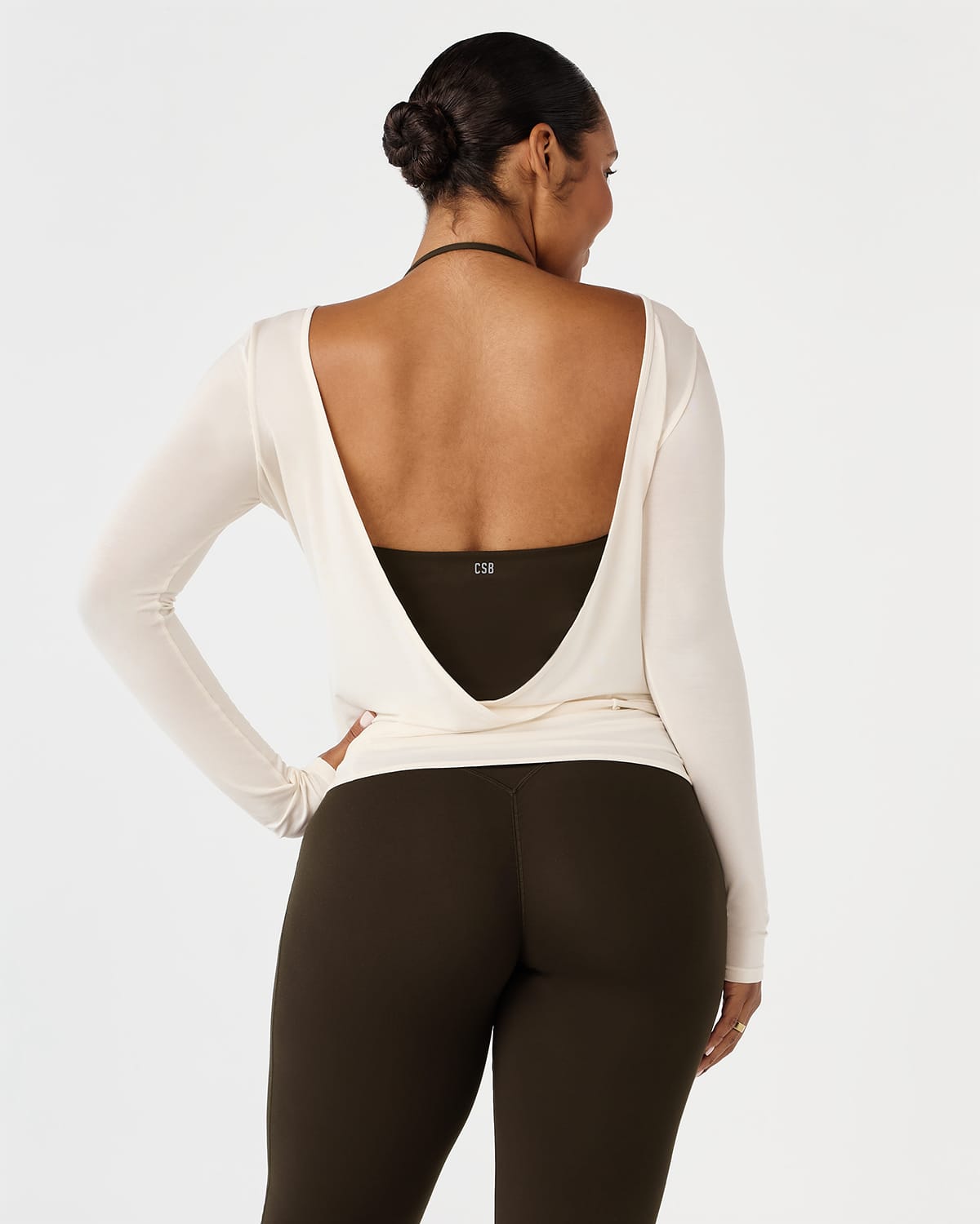 Sheer Jersey Longline Ballet Wrap | Cream