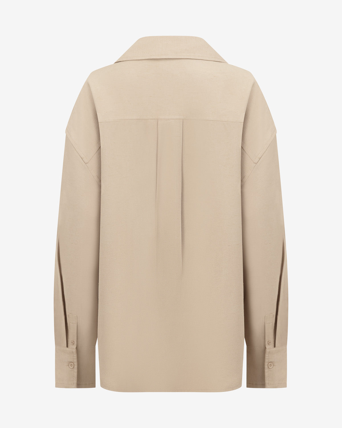 Oversized Button Up Shirt | Fawn