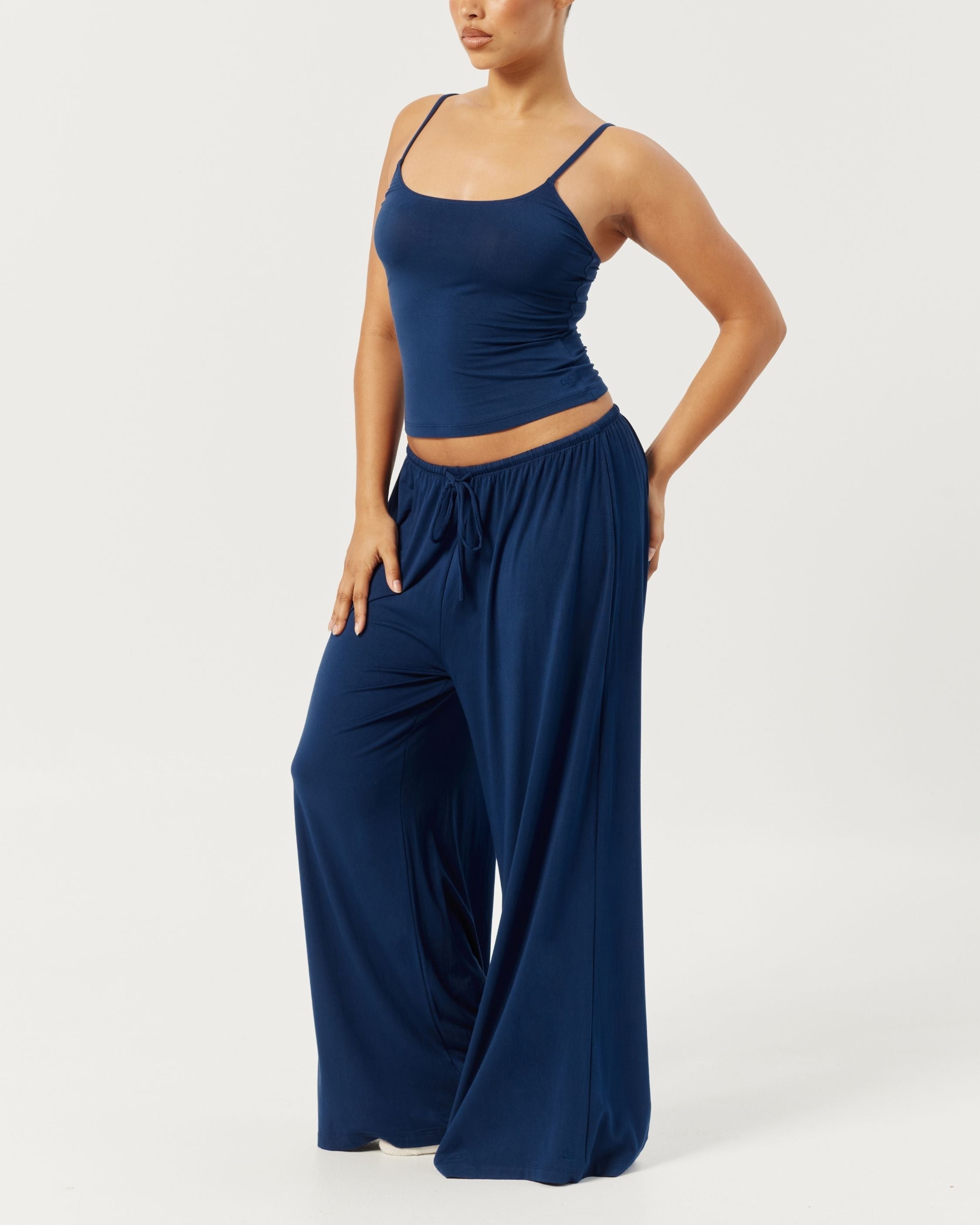 Wide Leg Sleep Pant | Navy