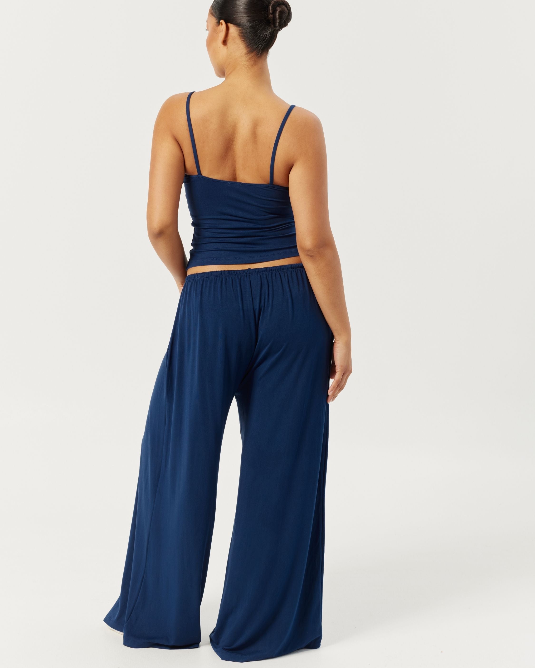 Wide Leg Sleep Pant | Navy