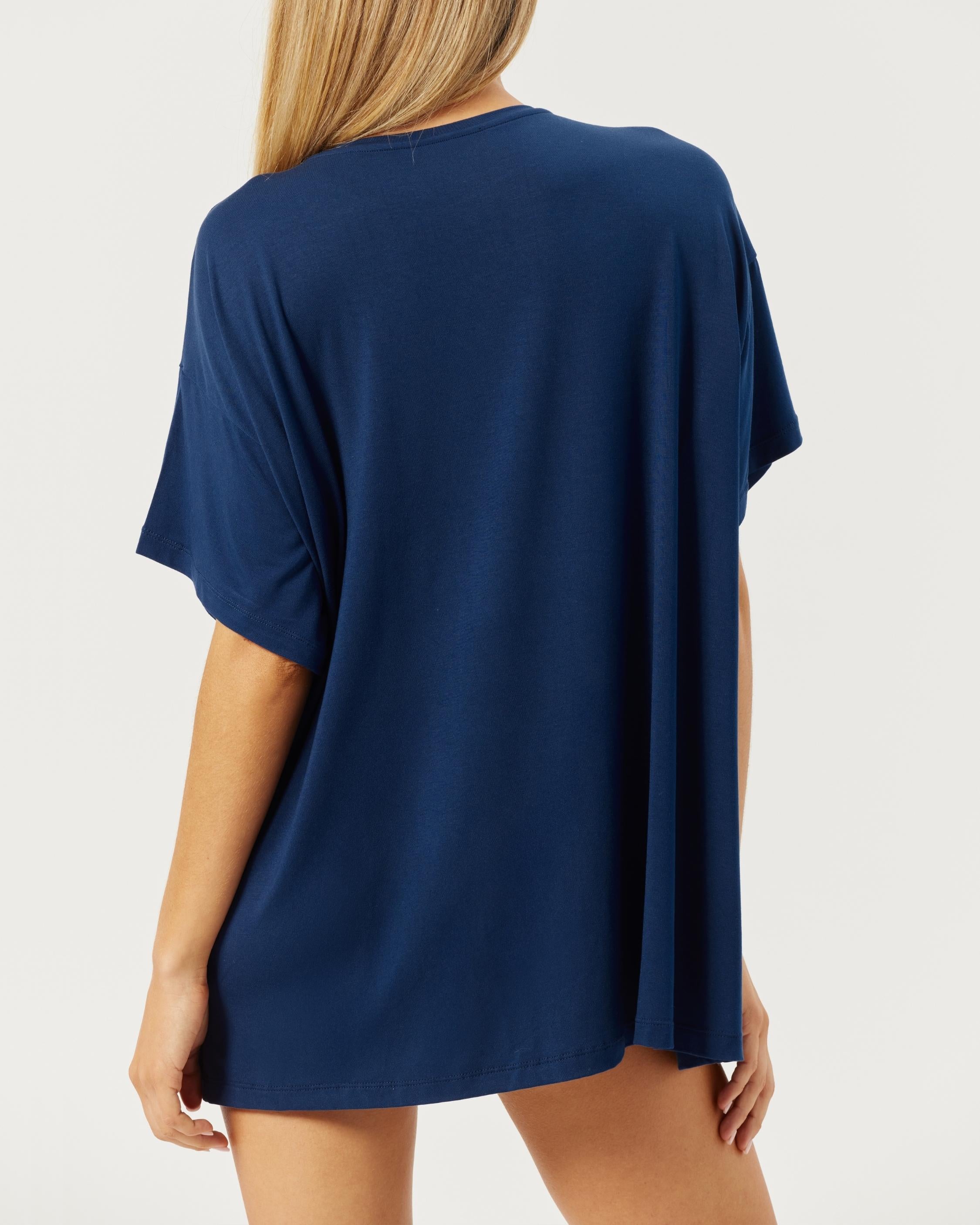 Oversized Sleep Tee | Navy