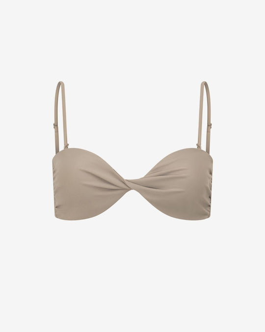 Swim Twist Bandeau | Almond