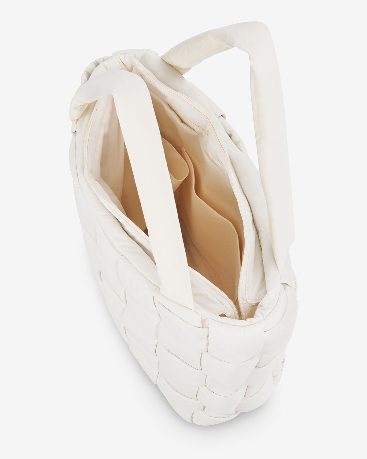 Puffer Tote Bag | Vanilla