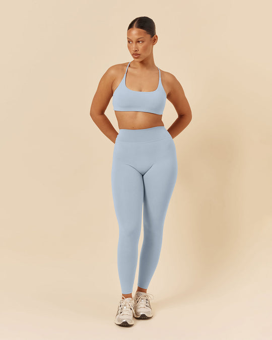 Form V Waist Leggings | Dusty Blue
