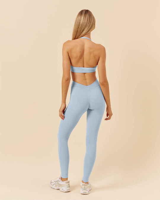 Form V Waist Leggings | Dusty Blue
