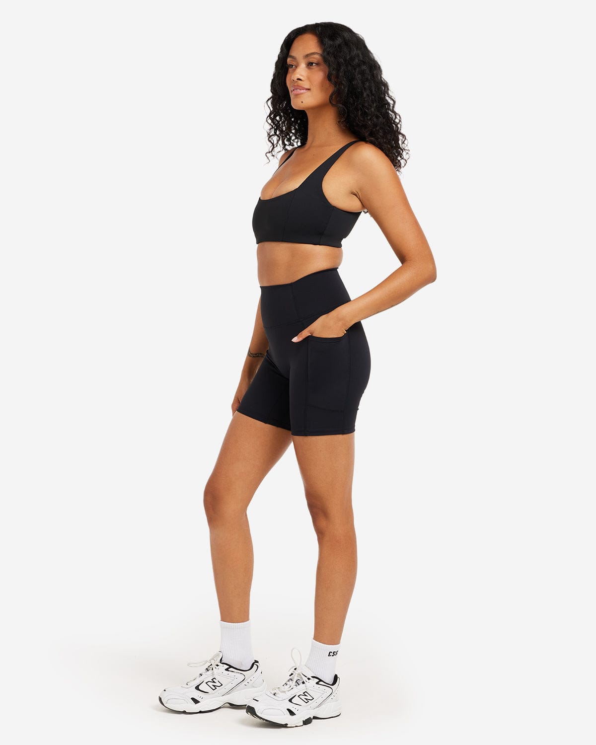 High Intensity Training Activewear Crop Shop Boutique Pocket Leggings Bike Shorts Supportive Sports Bras Sweat wicking Squat proof