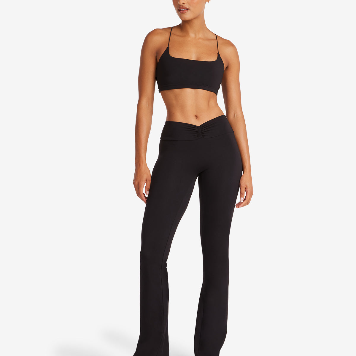 Ruched Yoga Pant Black