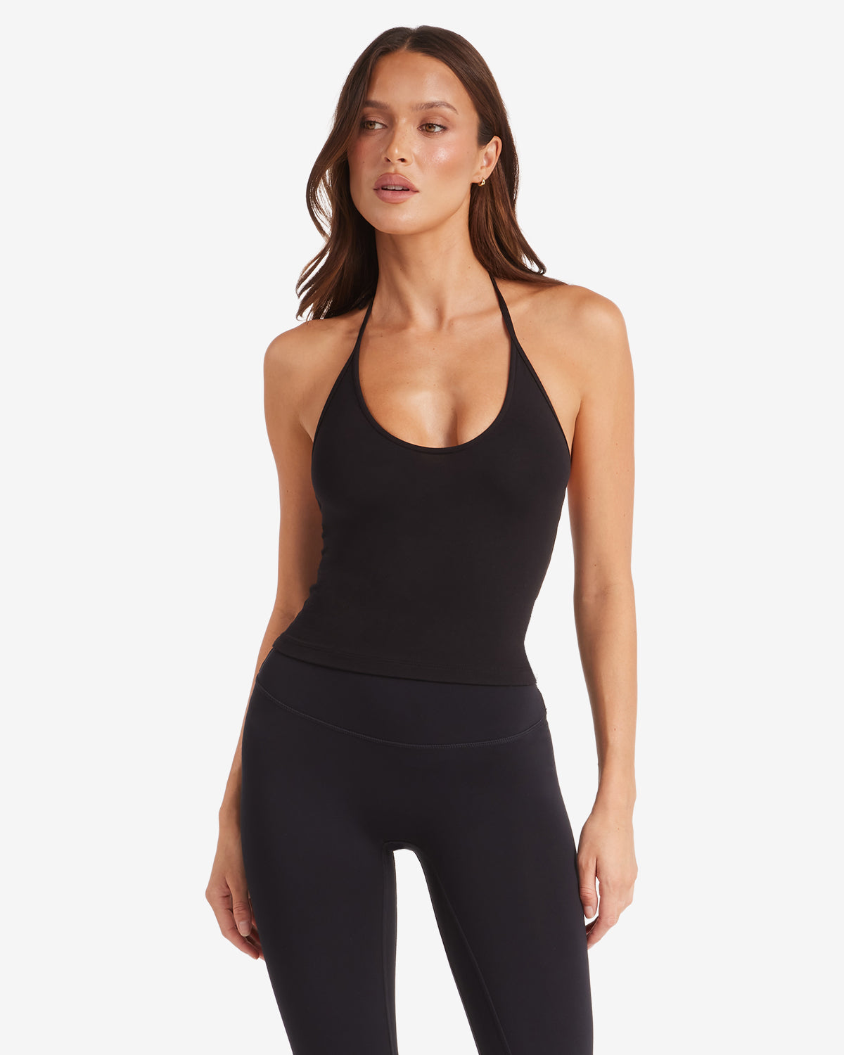 Halter Tie Tank | Black