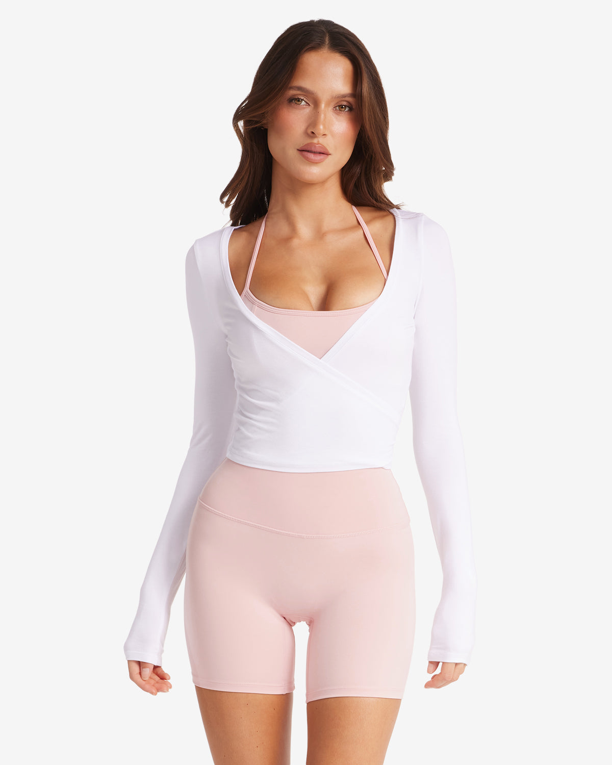 Ballet Wrap Top | White
