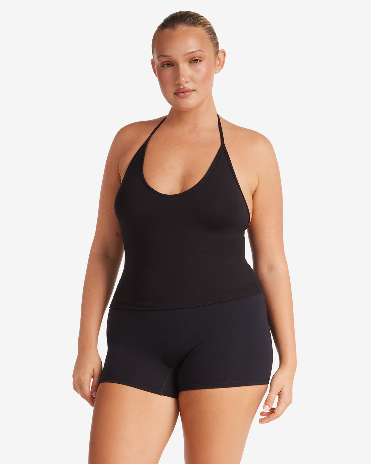Halter Tie Tank | Black