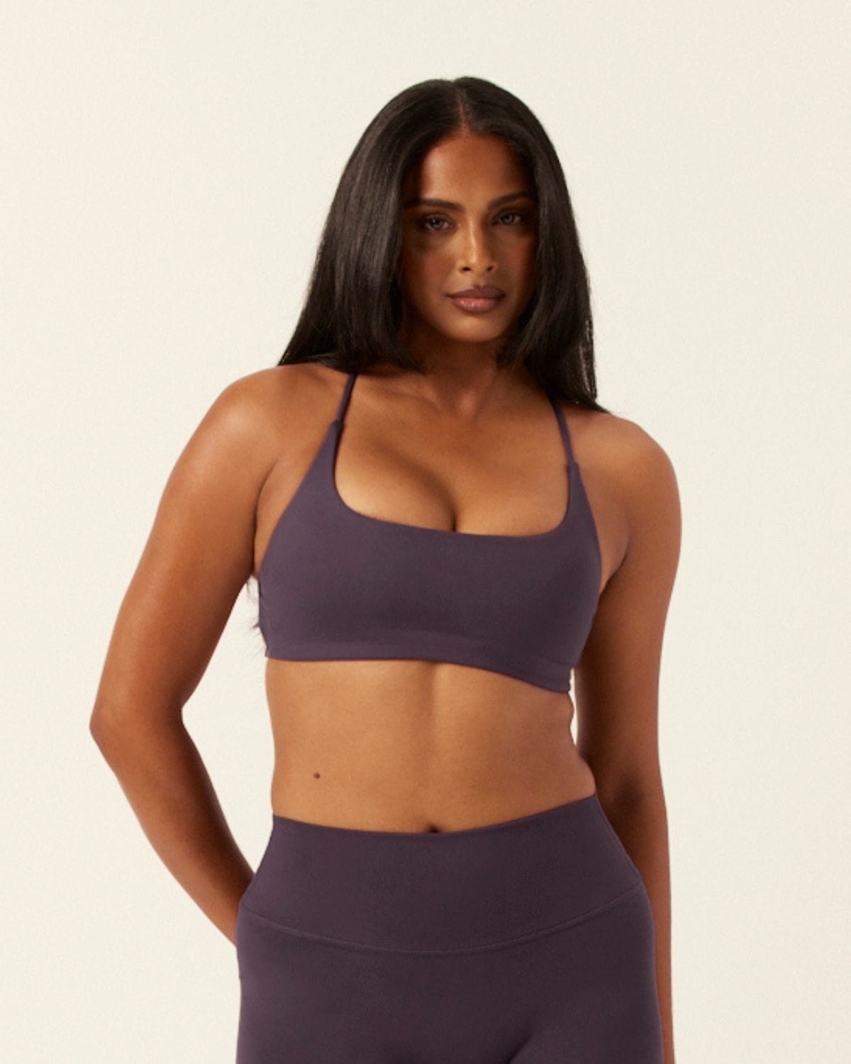 Serenity Lexi Support Crop | Plum