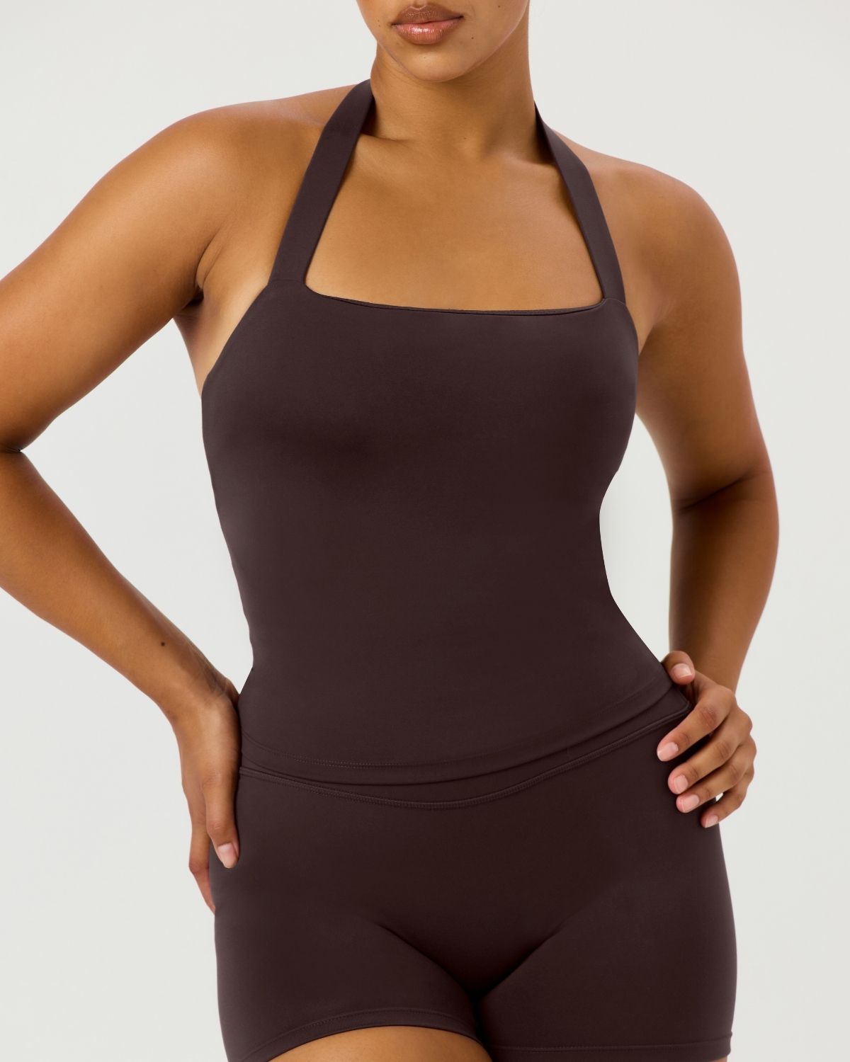 Serenity Halle Halter Tank | Espresso