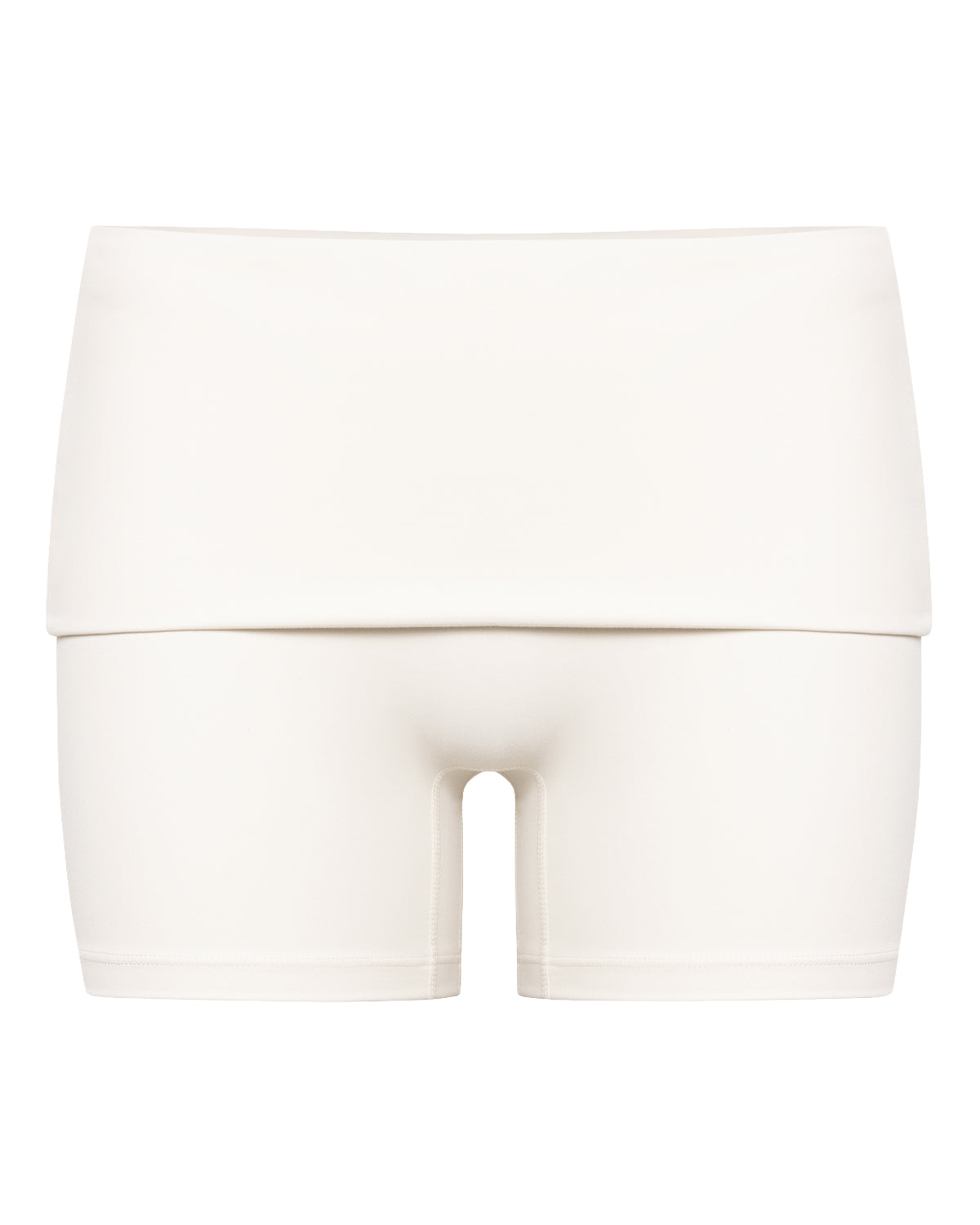 Fade Invisible Scrunch Fold Over Shorts 4" | Vanilla
