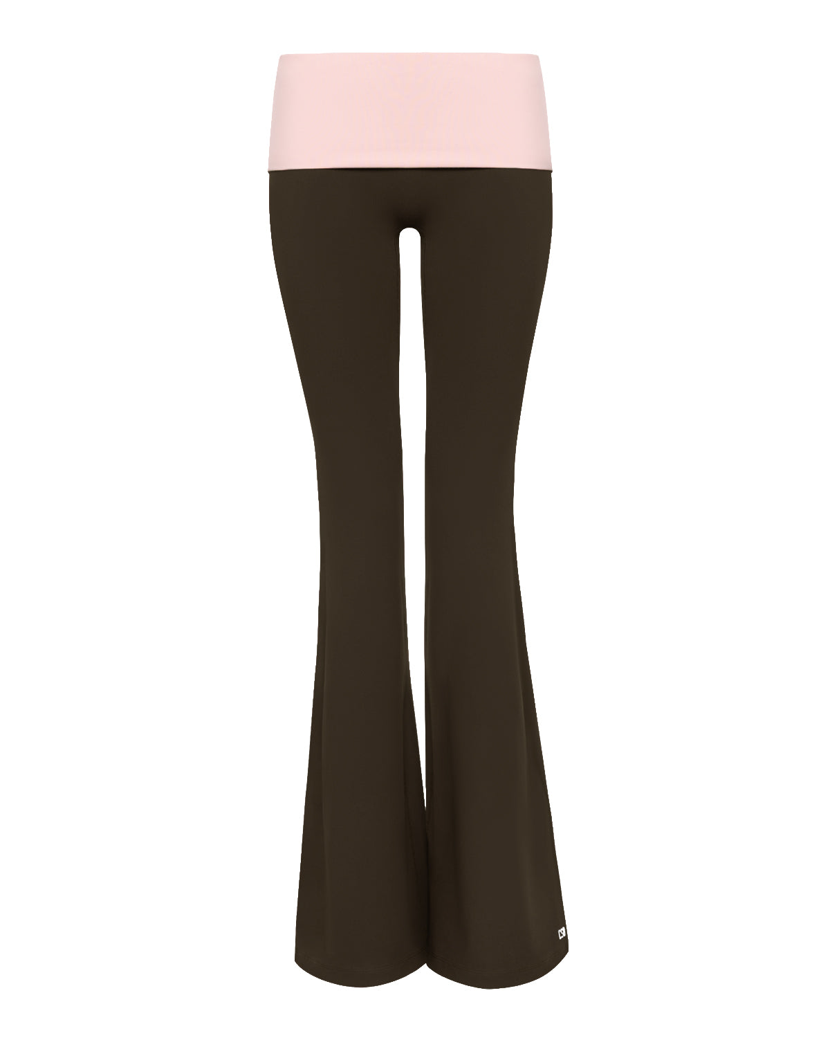 Form Fold Over Invisible Scrunch Flare Leggings | Dark Chocolate Two Tone