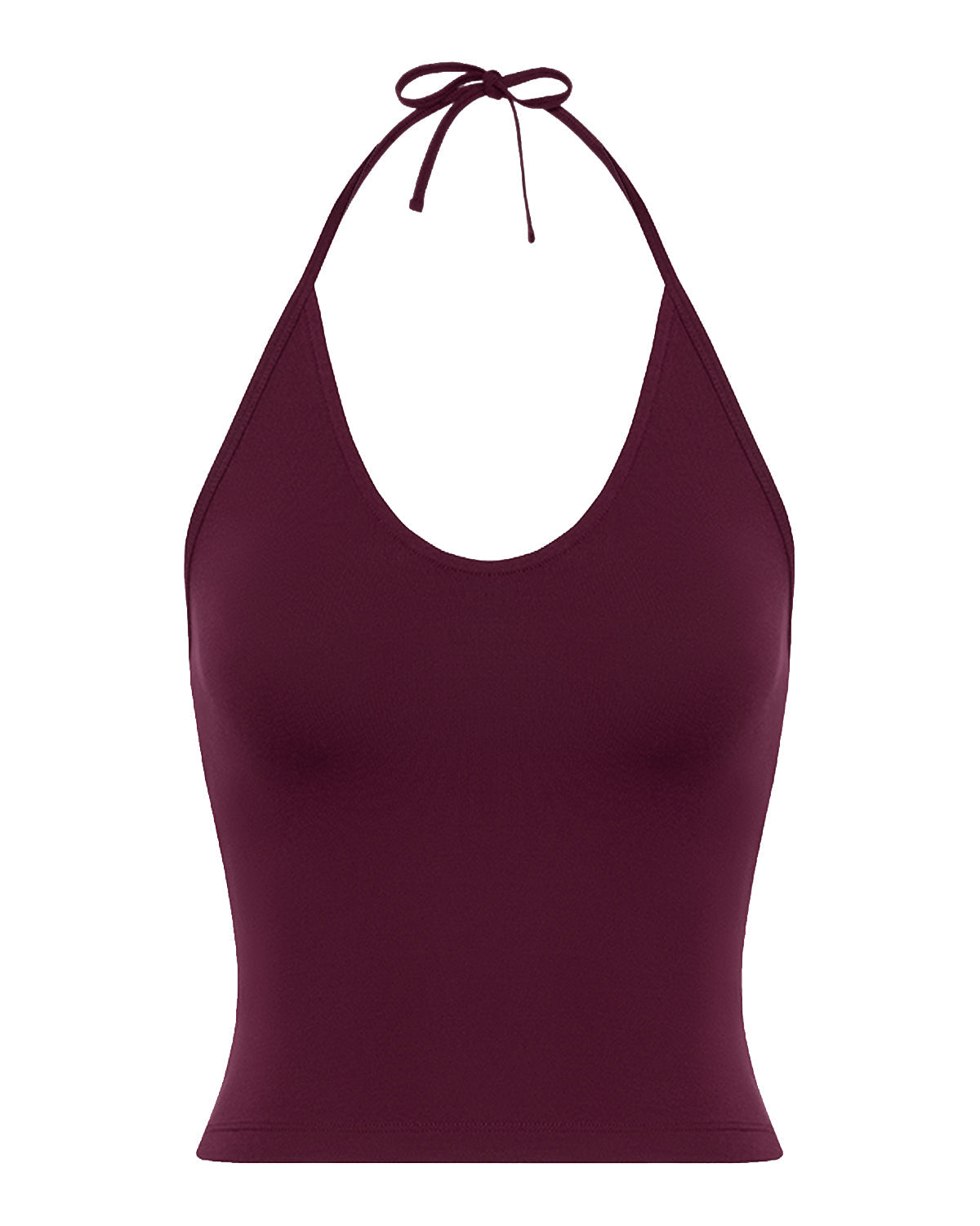 Halter Tie Tank | Deep Berry