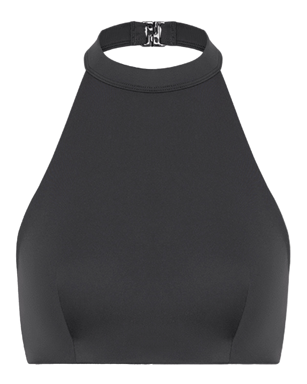 Serenity Soft Demi High Neck Crop | Shadow
