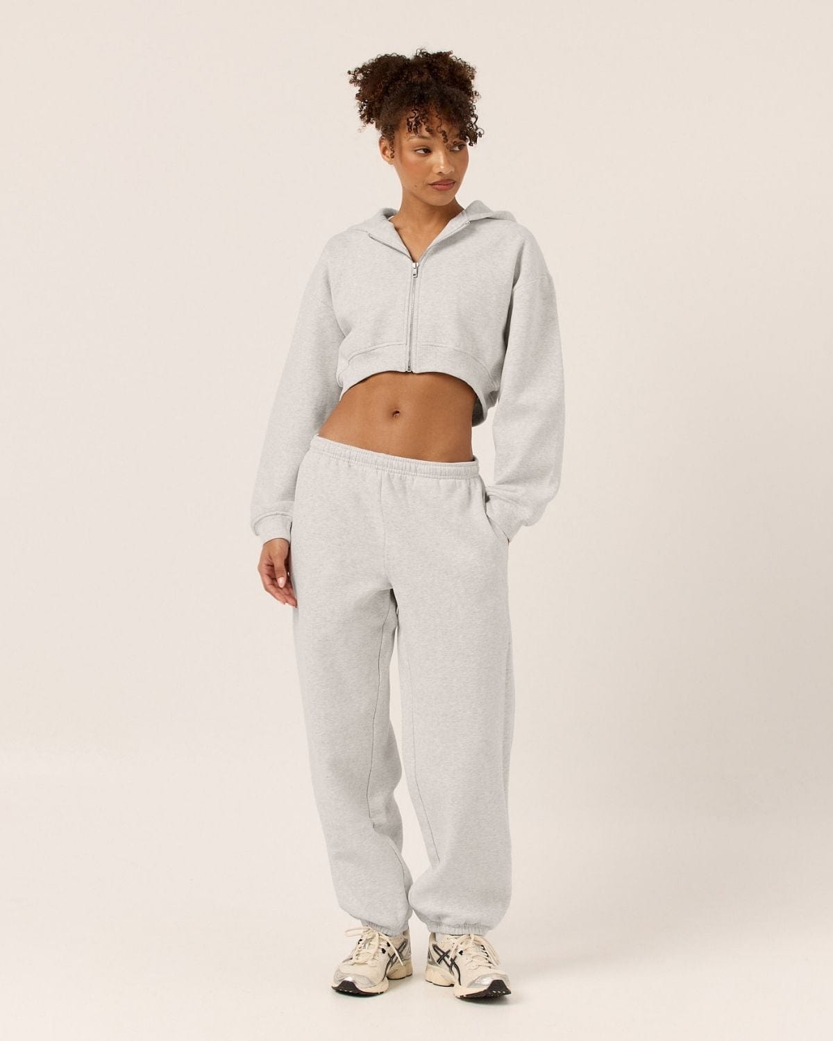 Fleece Oversized Cuff Sweatpants | Snow Marle