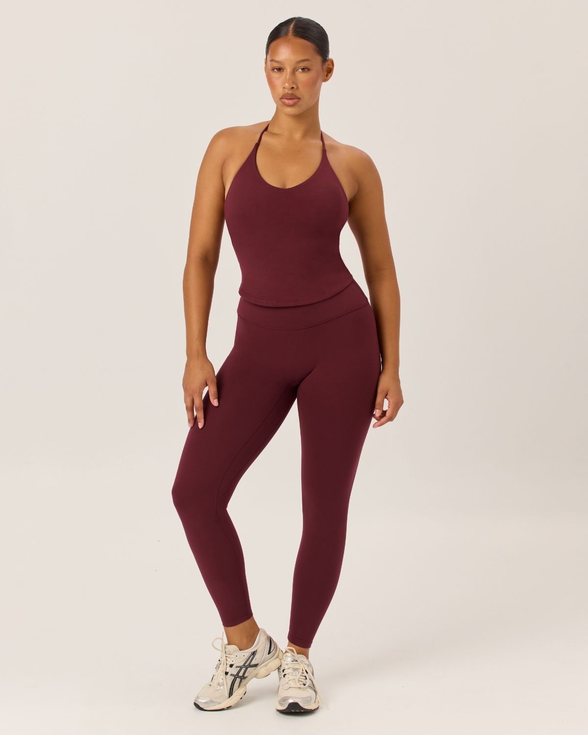 Serenity Invisible Scrunch Leggings | Burgundy