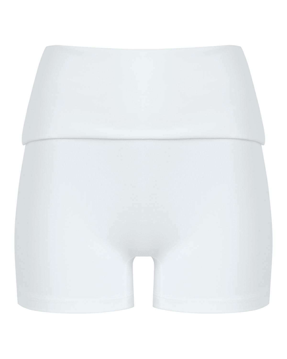 Form Invisible Scrunch Fold Over Shorts 3" | White