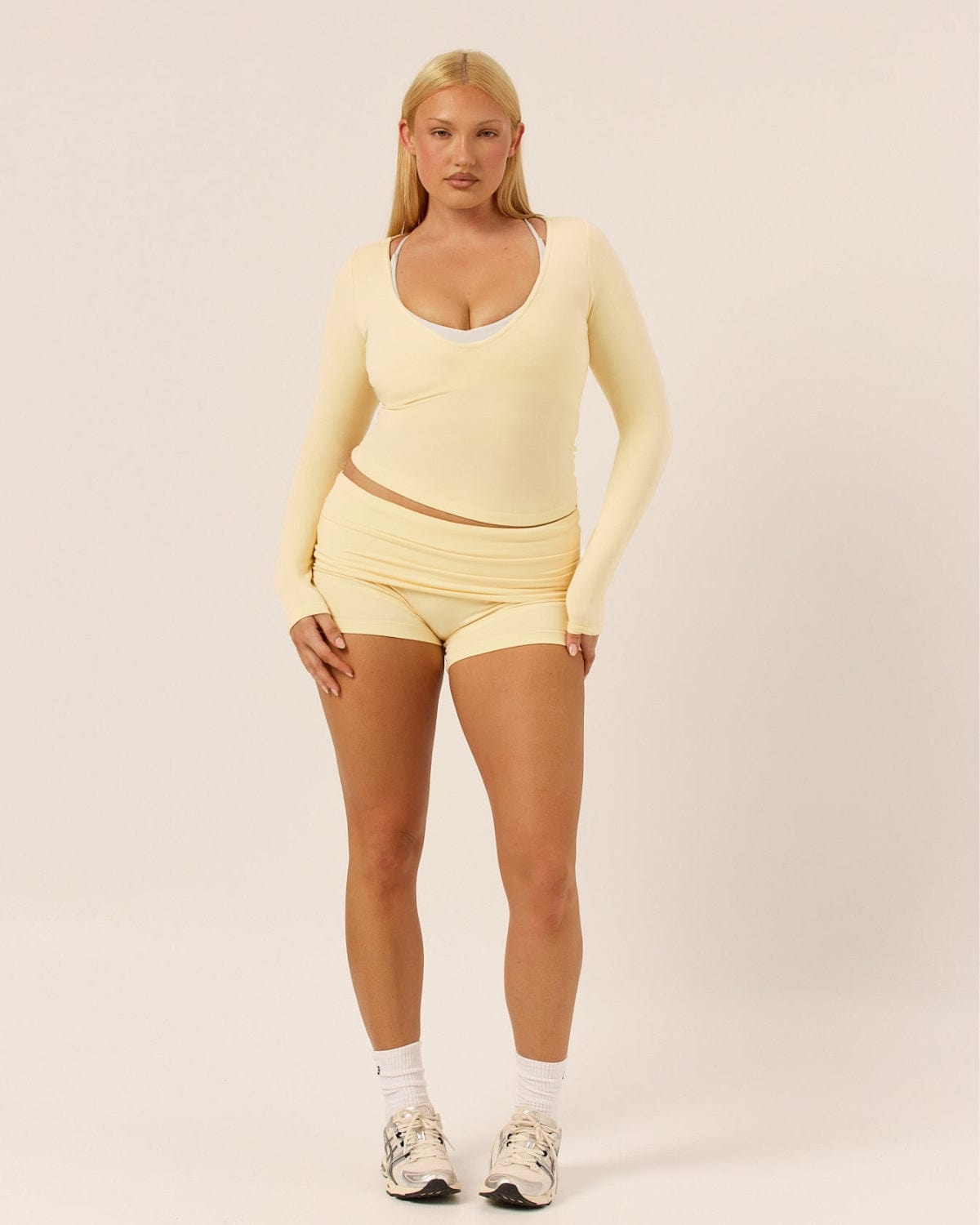 Foldover Yoga Short | Butter