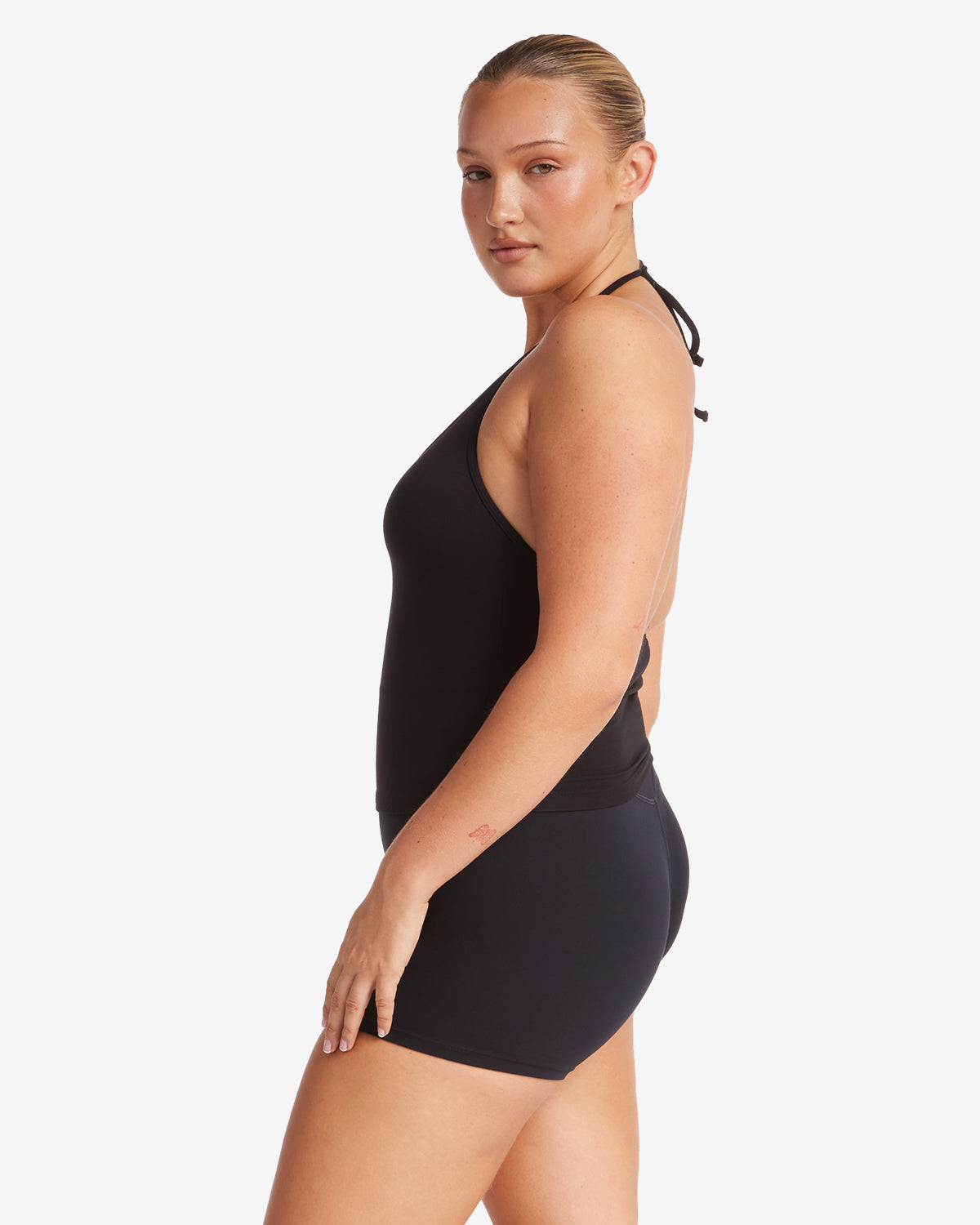 Halter Tie Tank | Black