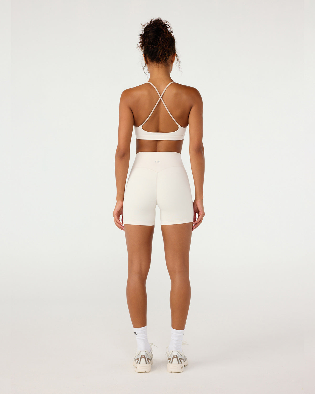 Form Invisible Scrunch High Waist Shorts 5" | Vanilla