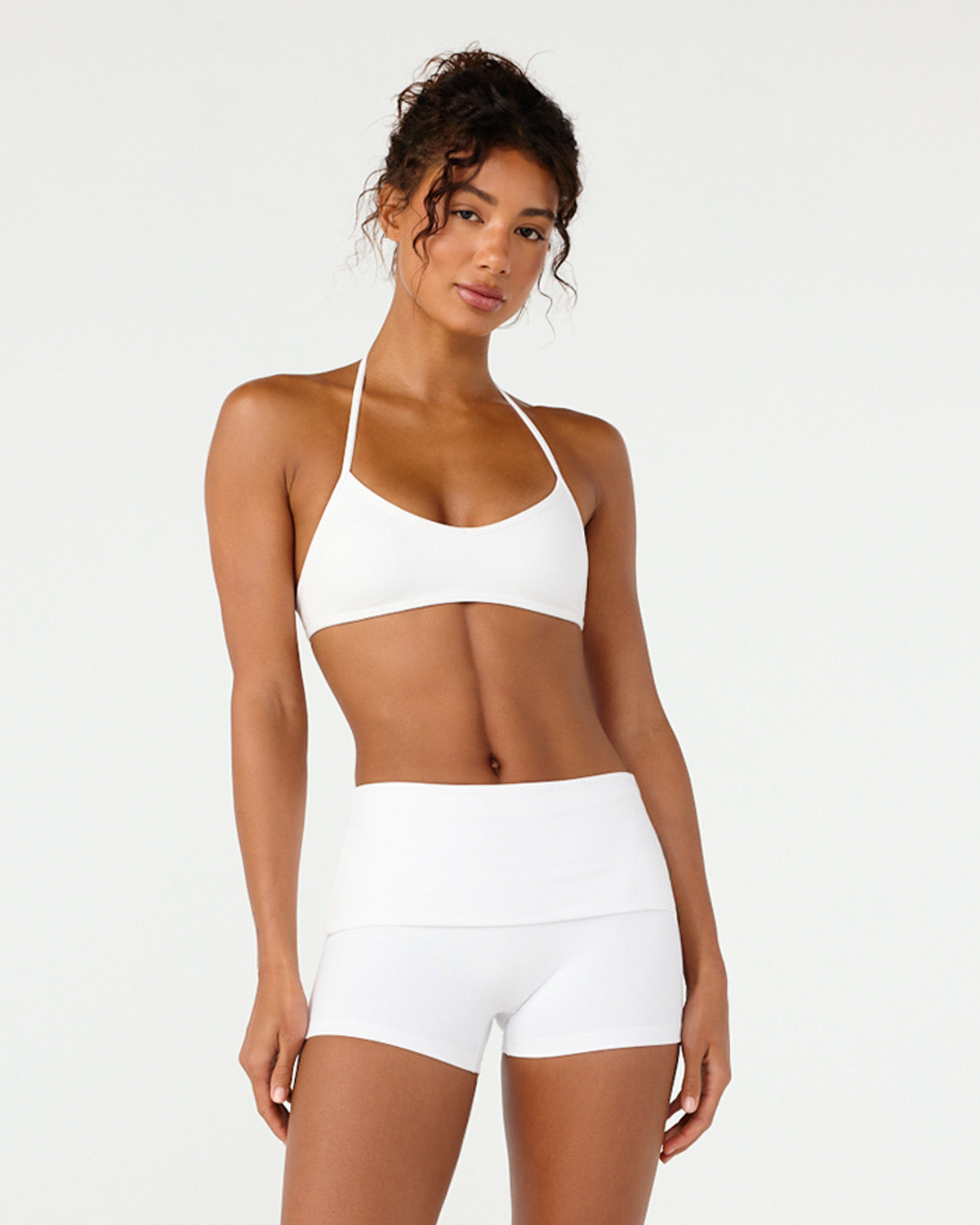 Form Micro Crop | White
