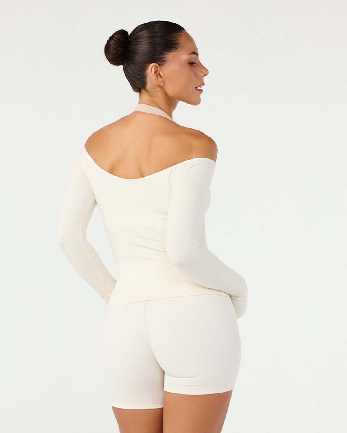 Off Shoulder Leisure Top | Vanilla