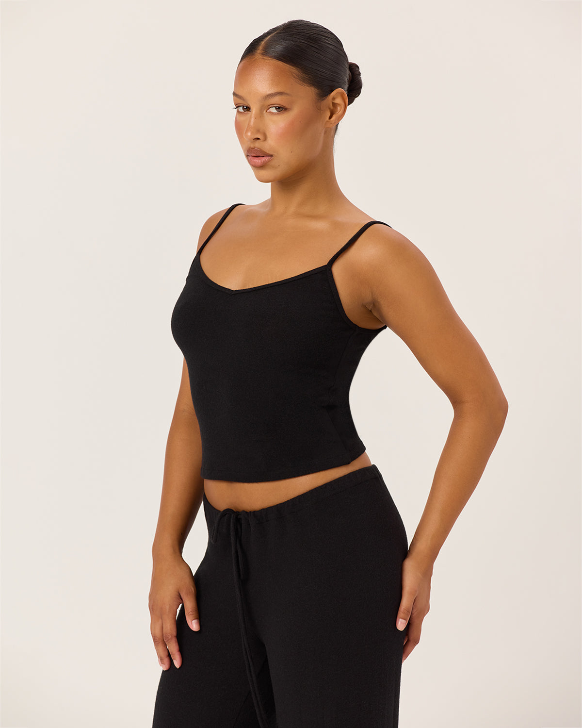 Thin Strap Tank | Black