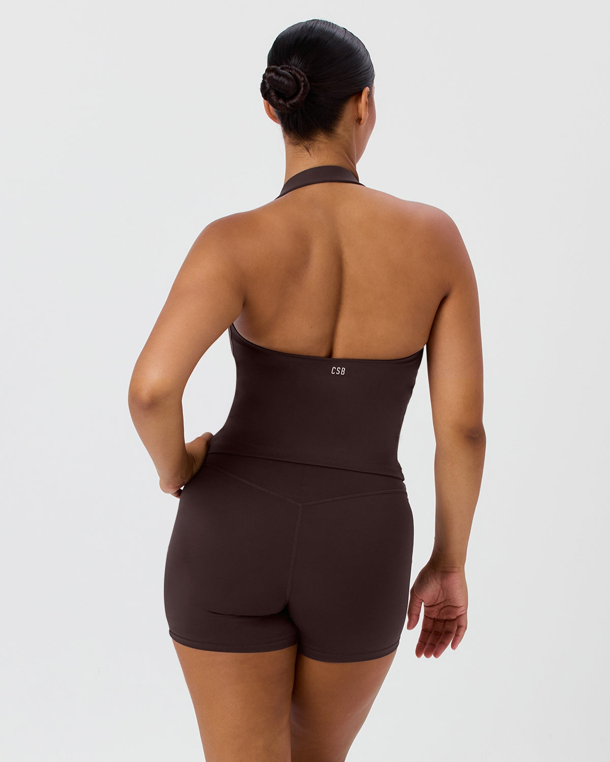 Serenity Halle Halter Tank | Espresso