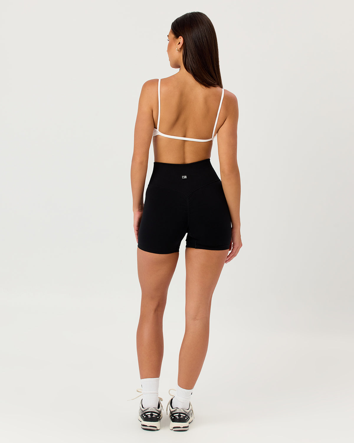 Seamless Invisible Scrunch Shorts 4" | Black