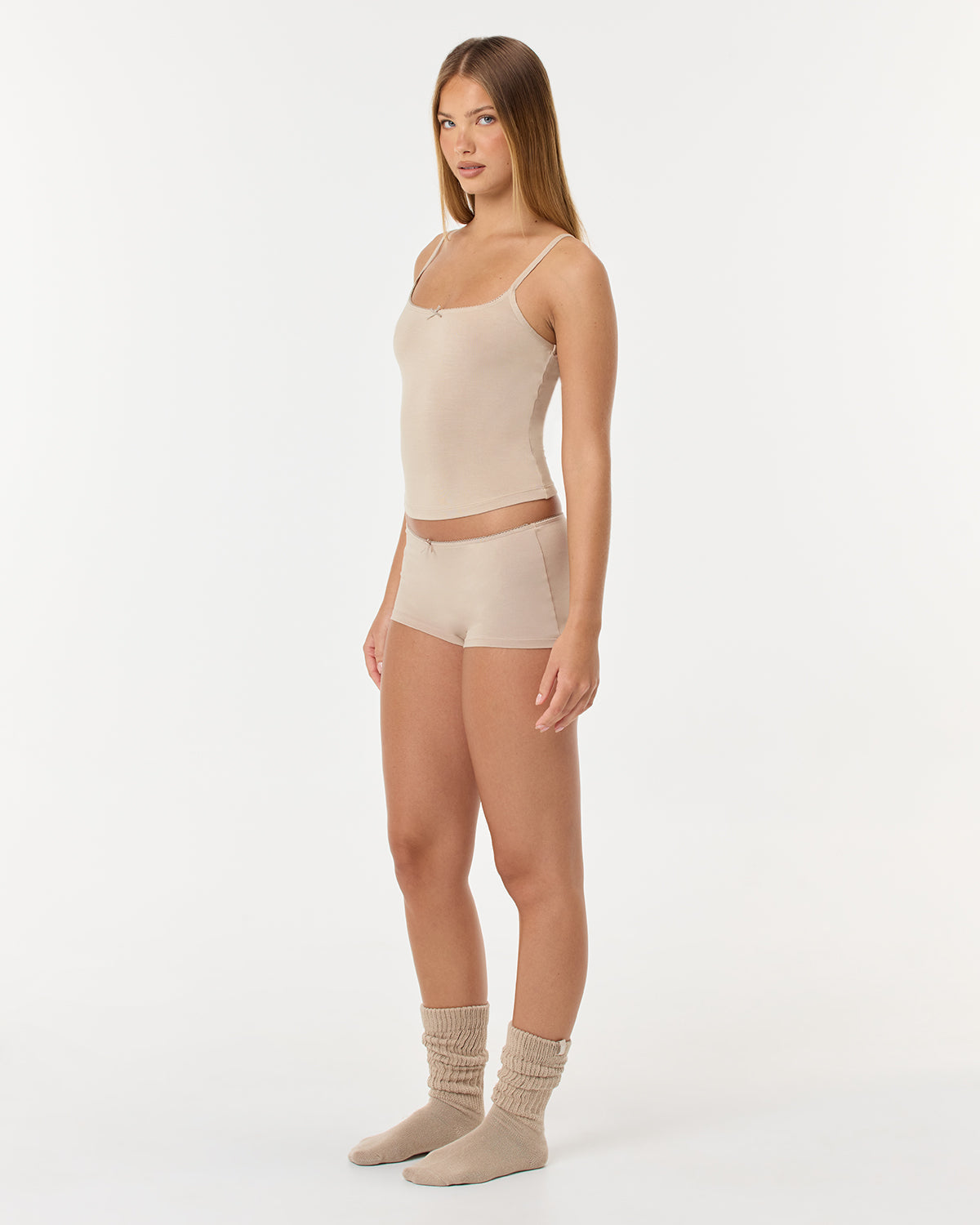 Picot Sleep Short | Teddy